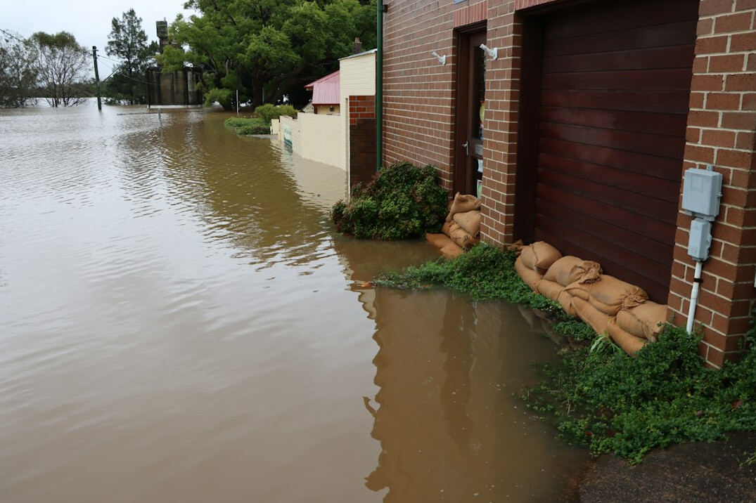 flooded street after heavy rain