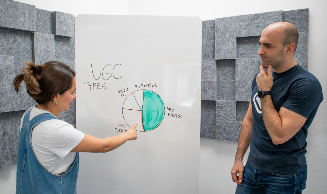 scientist explaining climate data